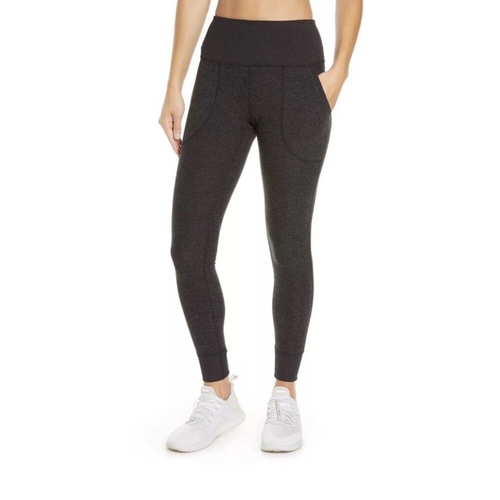Zella Restore Soft Pocket Lounge Leggings Women’s M Charcoal Black High Rise